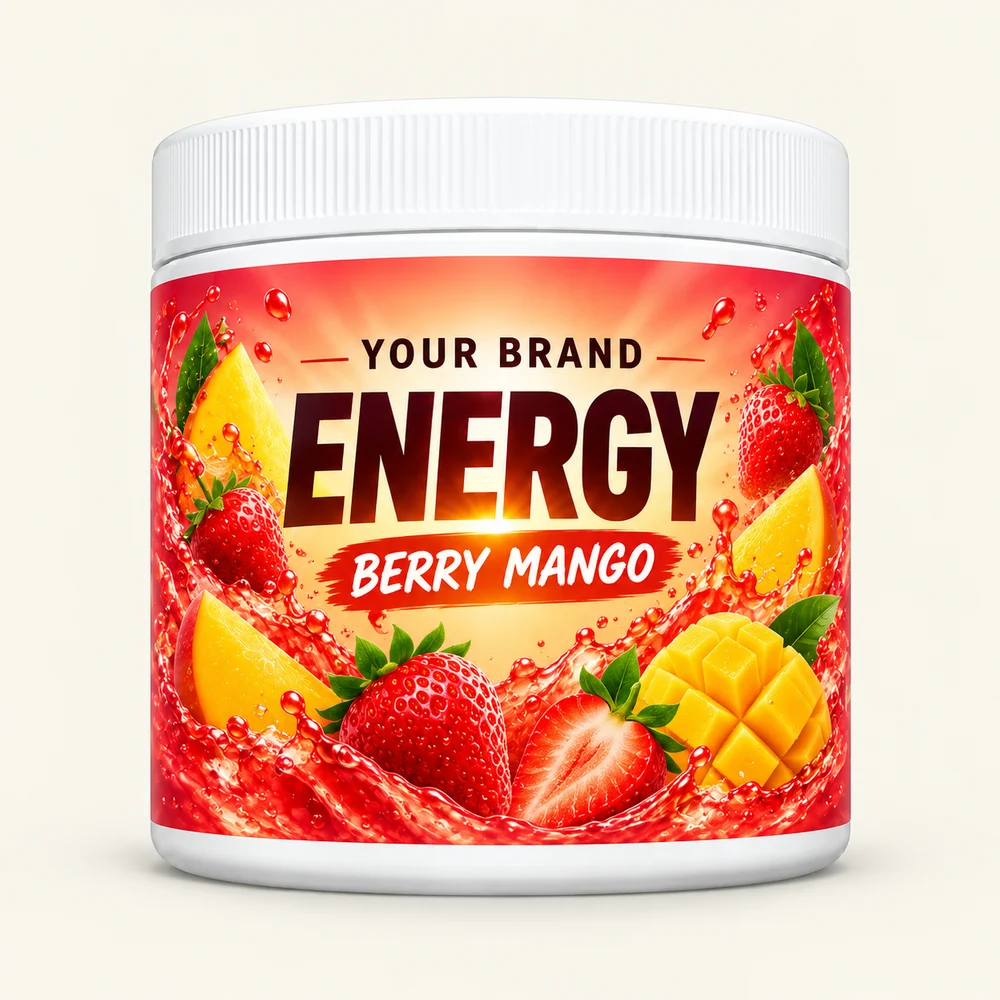 Berry Mango label concept
