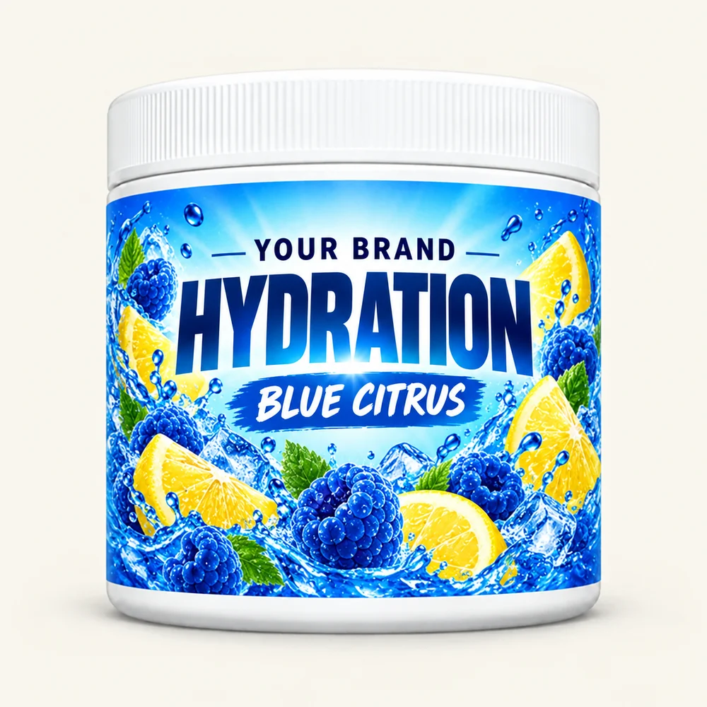 Blue Citrus label concept