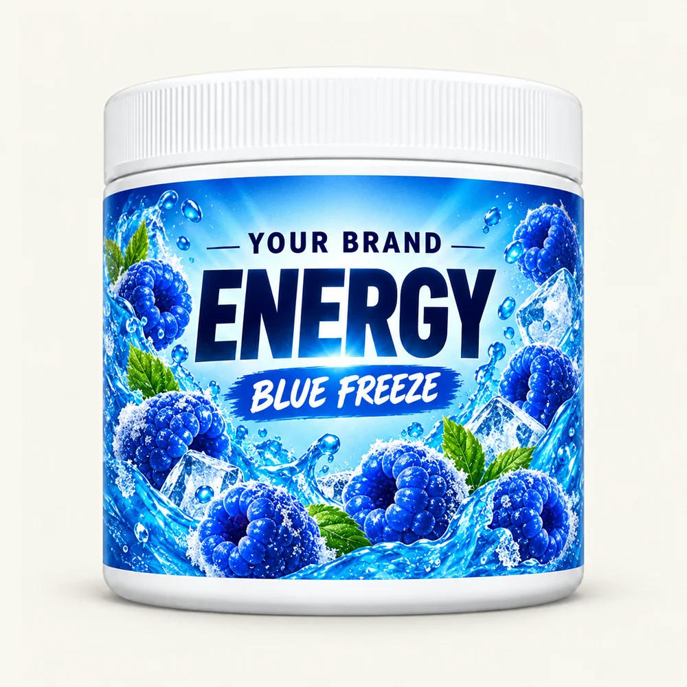 Blue Freeze label concept