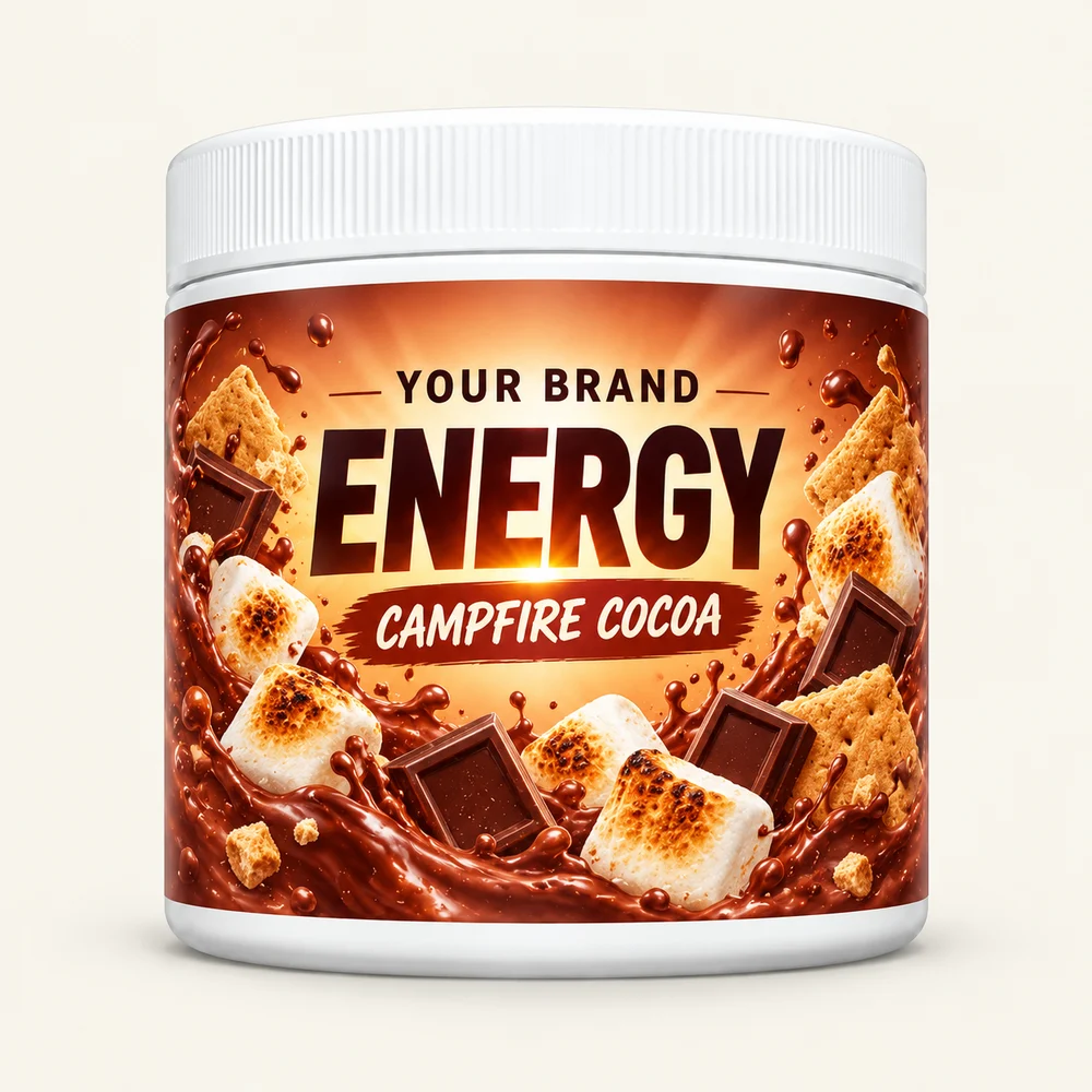Campfire Cocoa label concept
