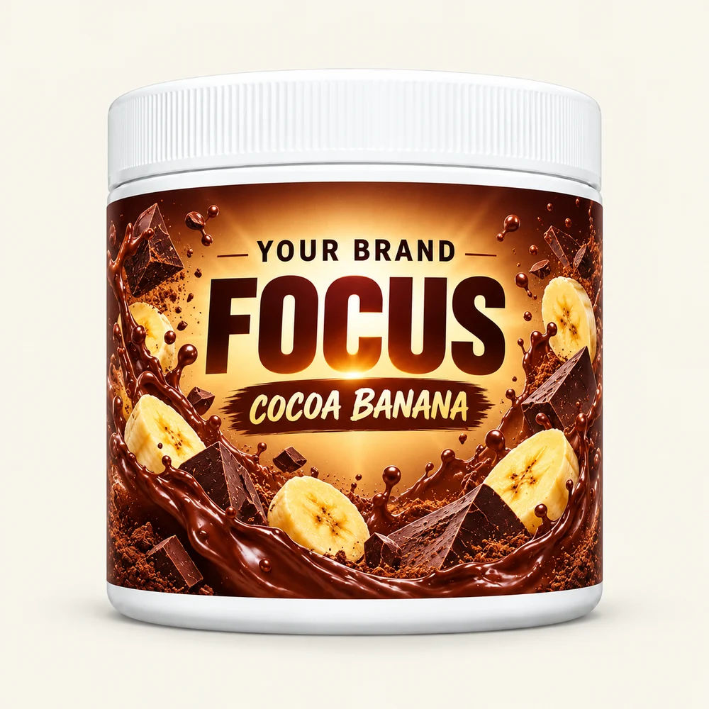 Cocoa Banana label concept