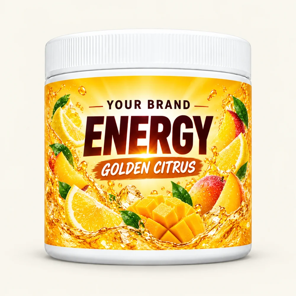 Golden Citrus label concept