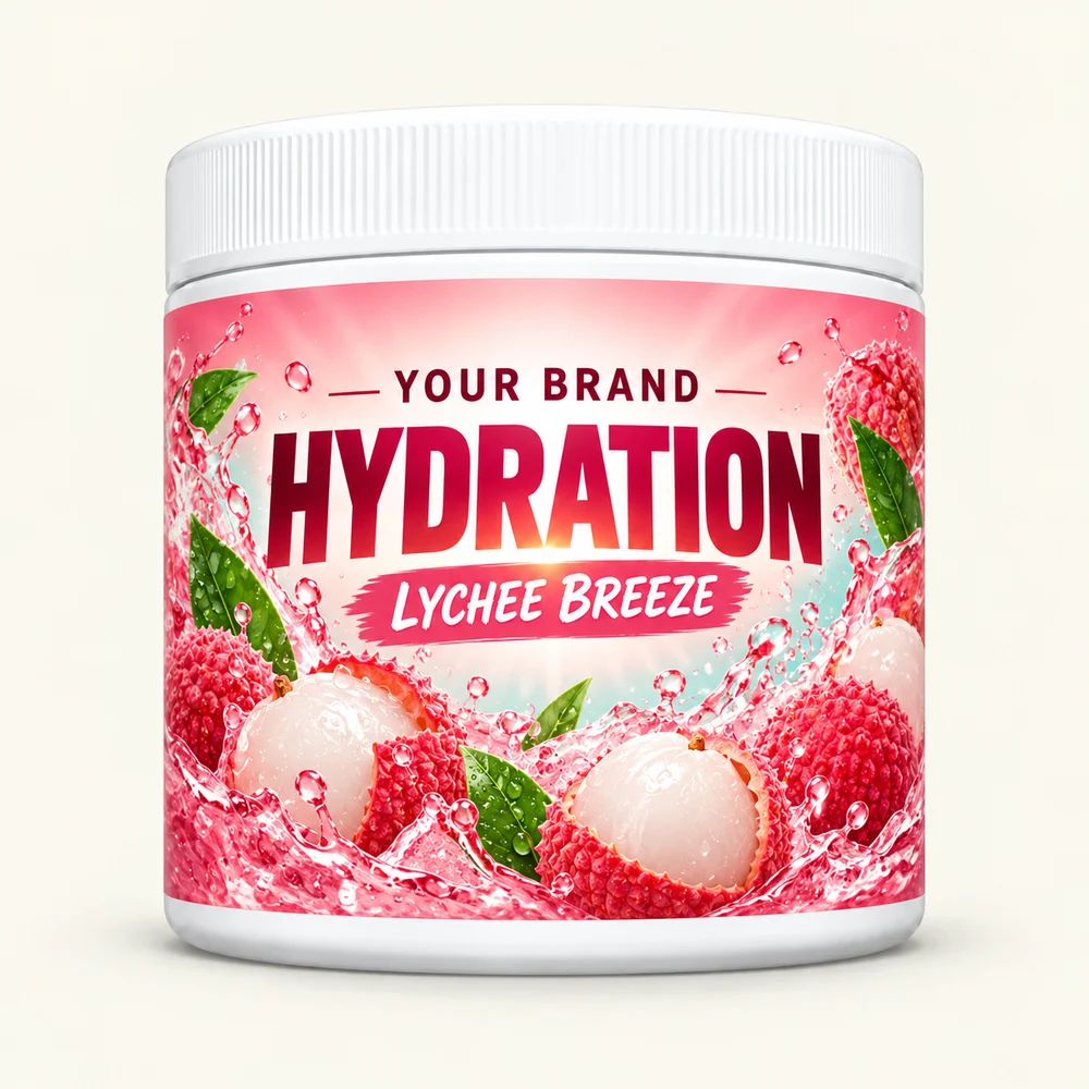 Lychee Breeze label concept
