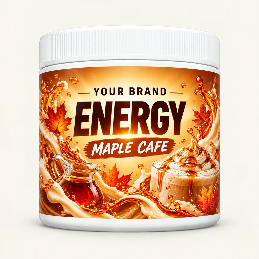 Maple Café label concept