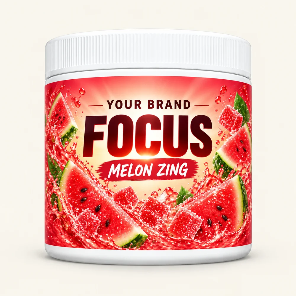 Melon Zing label concept