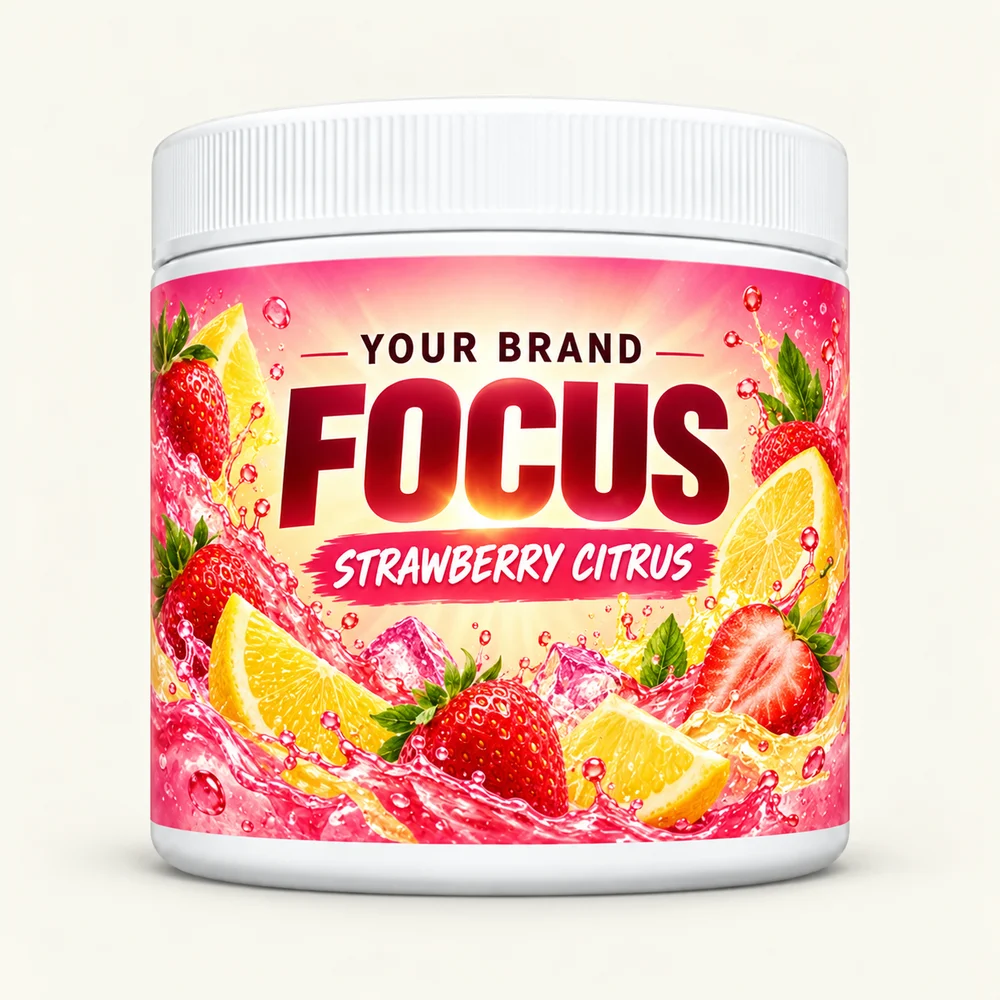 Strawberry Citrus label concept