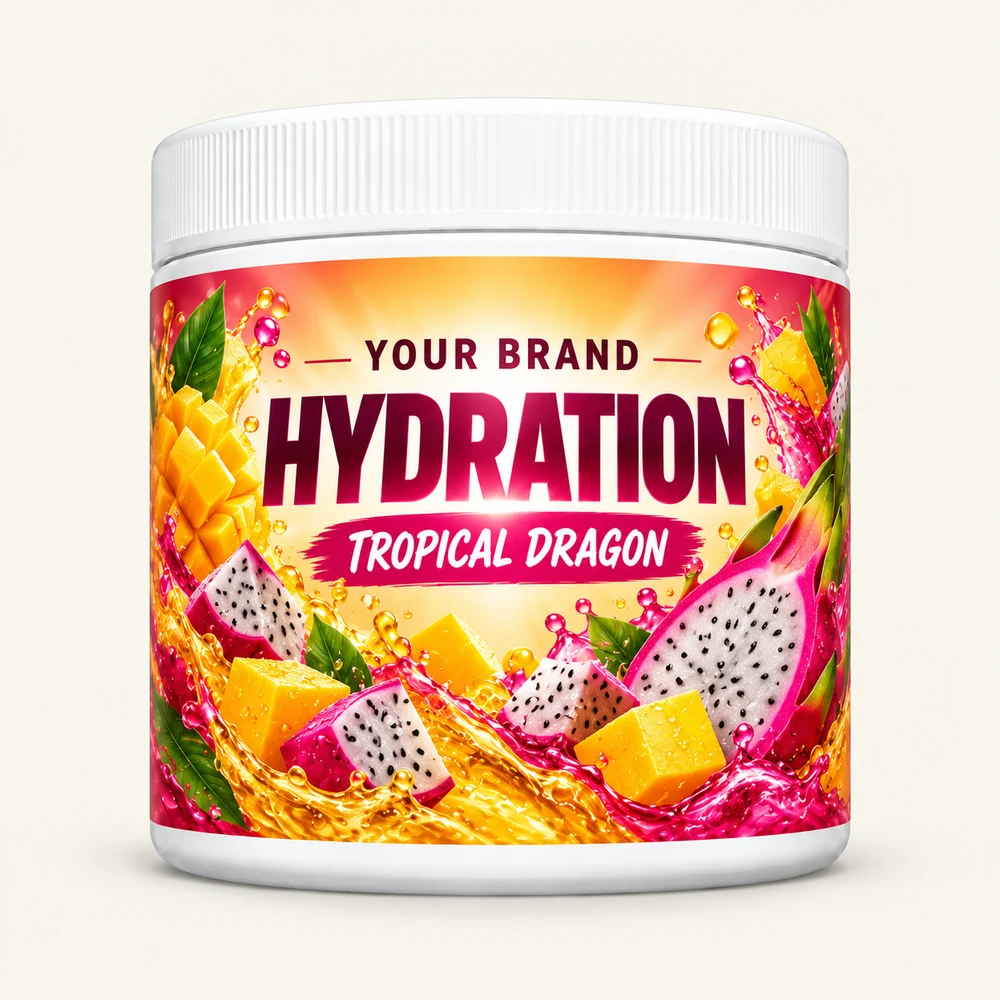 Tropical Dragon label concept